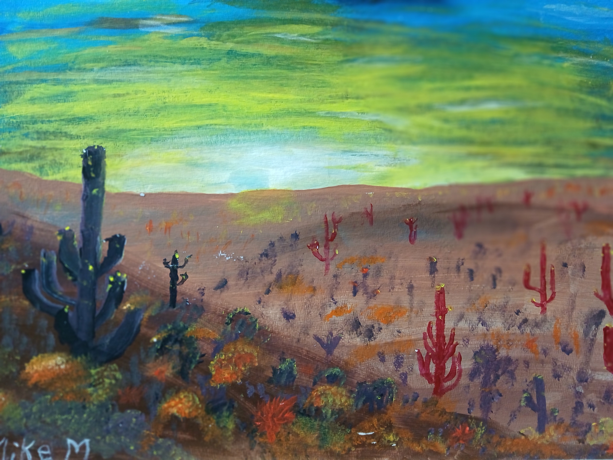 Saguaro Sunset by Mike R Murehead