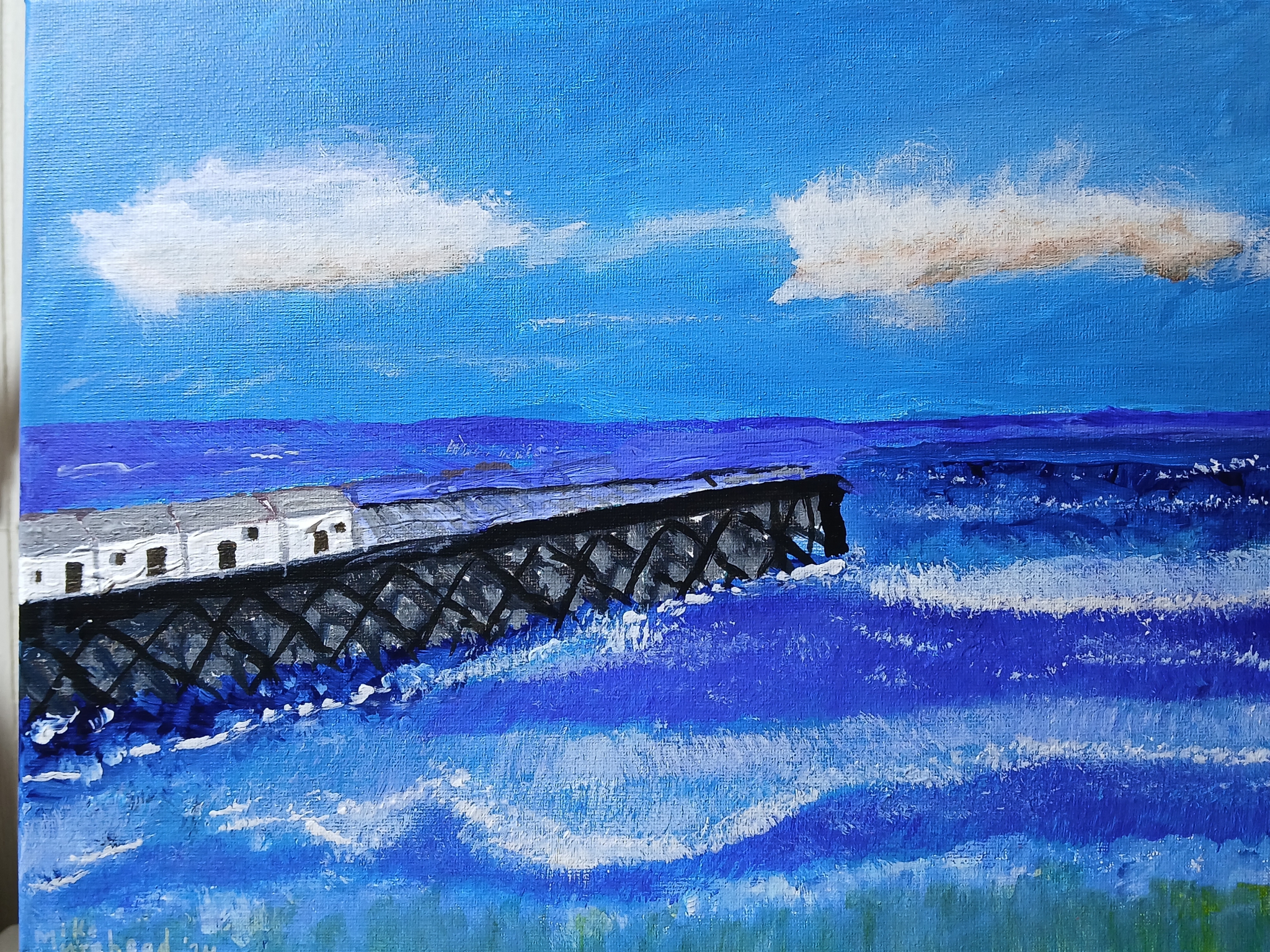 Pacific Beach Pier by Mike R Murehead