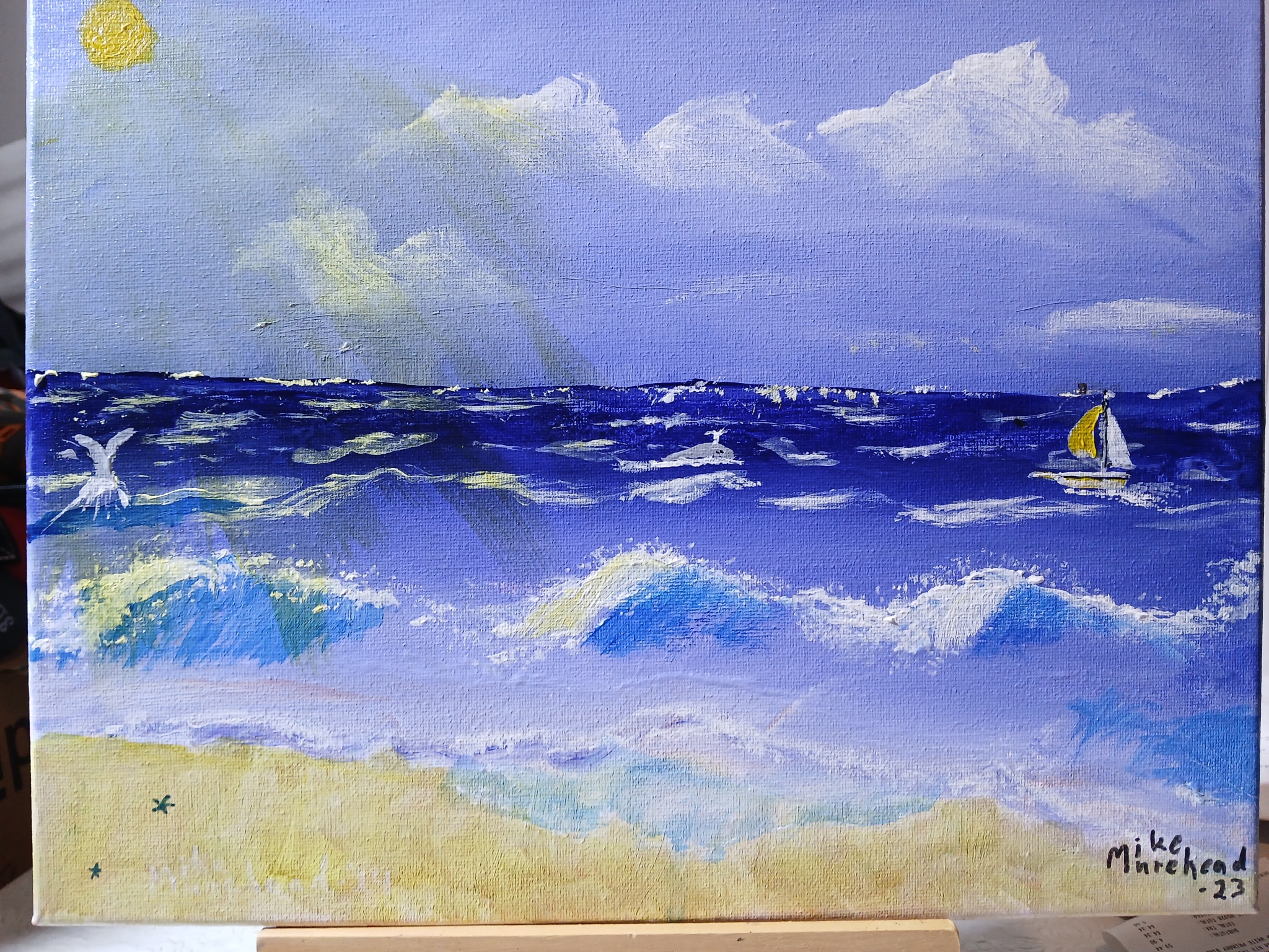 California Beach by Mike R Murehead