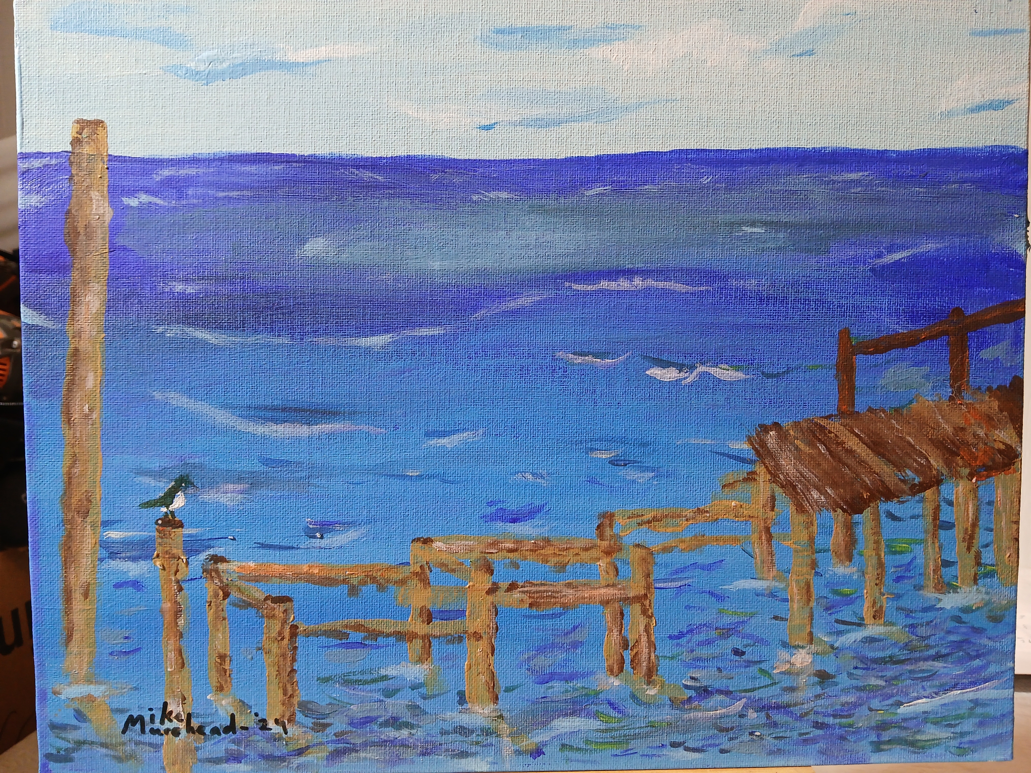 Rockport Pier by Mike R Murehead